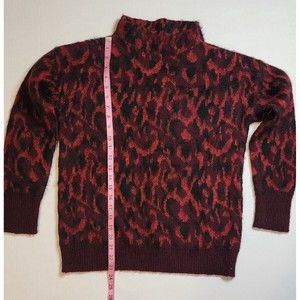 IMMAGINI Made in Italy Mohair Wool Blend Mock Neck Sweater Size S